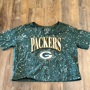 Green Bay Packers Cropped Graphic Tee